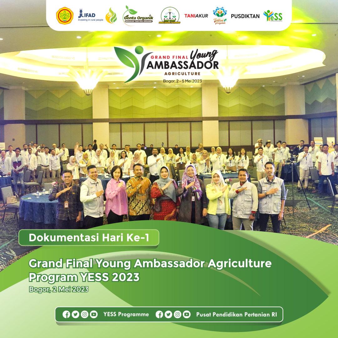 Galeri - Foto, Dokumentasi Hari Ke 1 Grand Final Young Ambassador Agriculture Program YESS 2023, Petani milenial,Program YESS,Young Ambassador 2023