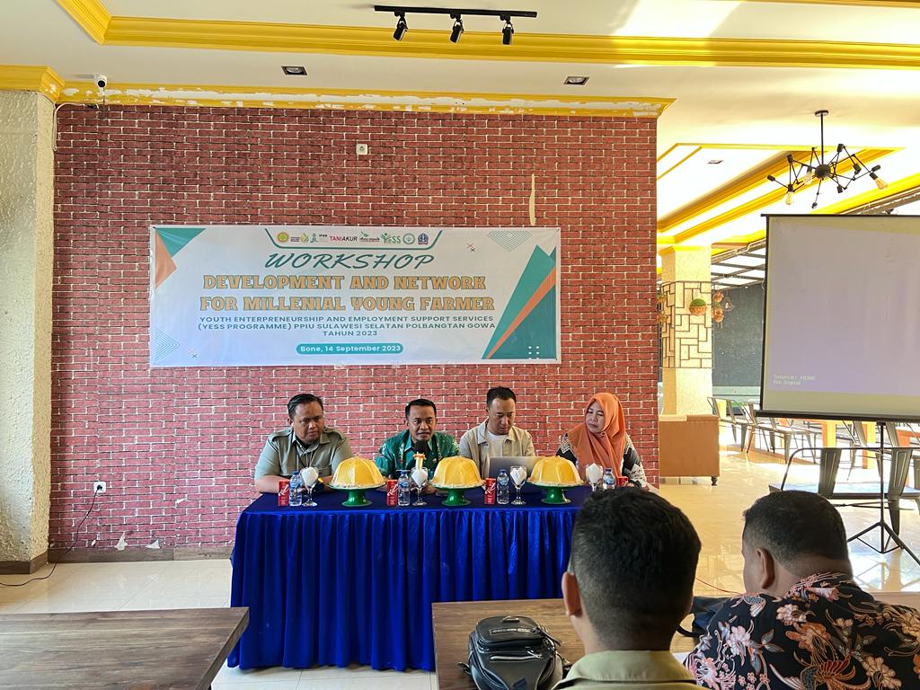 News, Gelar Workshop Jejaring, Kementan Bangun Kemitraan Usaha Bagi Petani Milenial, PPIU Sulawesi Selatan,Jejaring Bisnis,Petani milenial,Program YESS
