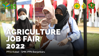 Galeri - Video, Agriculture Job Fair 2022 di SMK-PP N Banjarbaru, kementerian pertanian,BPPSDMP,Program YESS,Kalimantan Selatan,SMK-PP N Banjarbaru