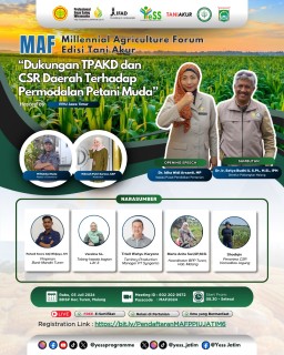 Galeri - Infografis, Dukungan TPKAD dan CSR Daerah Terhadap Permodalan Petani Muda., MAF