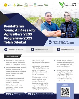 Galeri - Infografis, YOUNG AMBASSADOR AGRICULTURE 2023, Program YESS,kementerian pertanian,pusdiktan,BPPSDMP